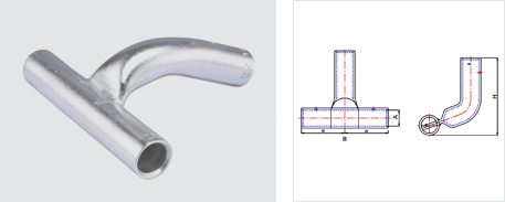 T-CONNECTOR 110 DEGREE